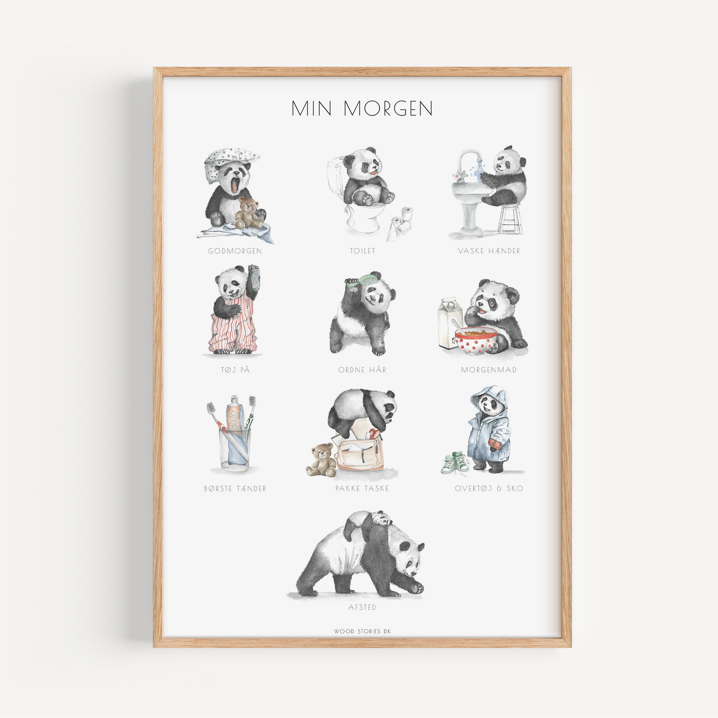 "MIN MORGEN" - PIKTOGRAM PLAKAT