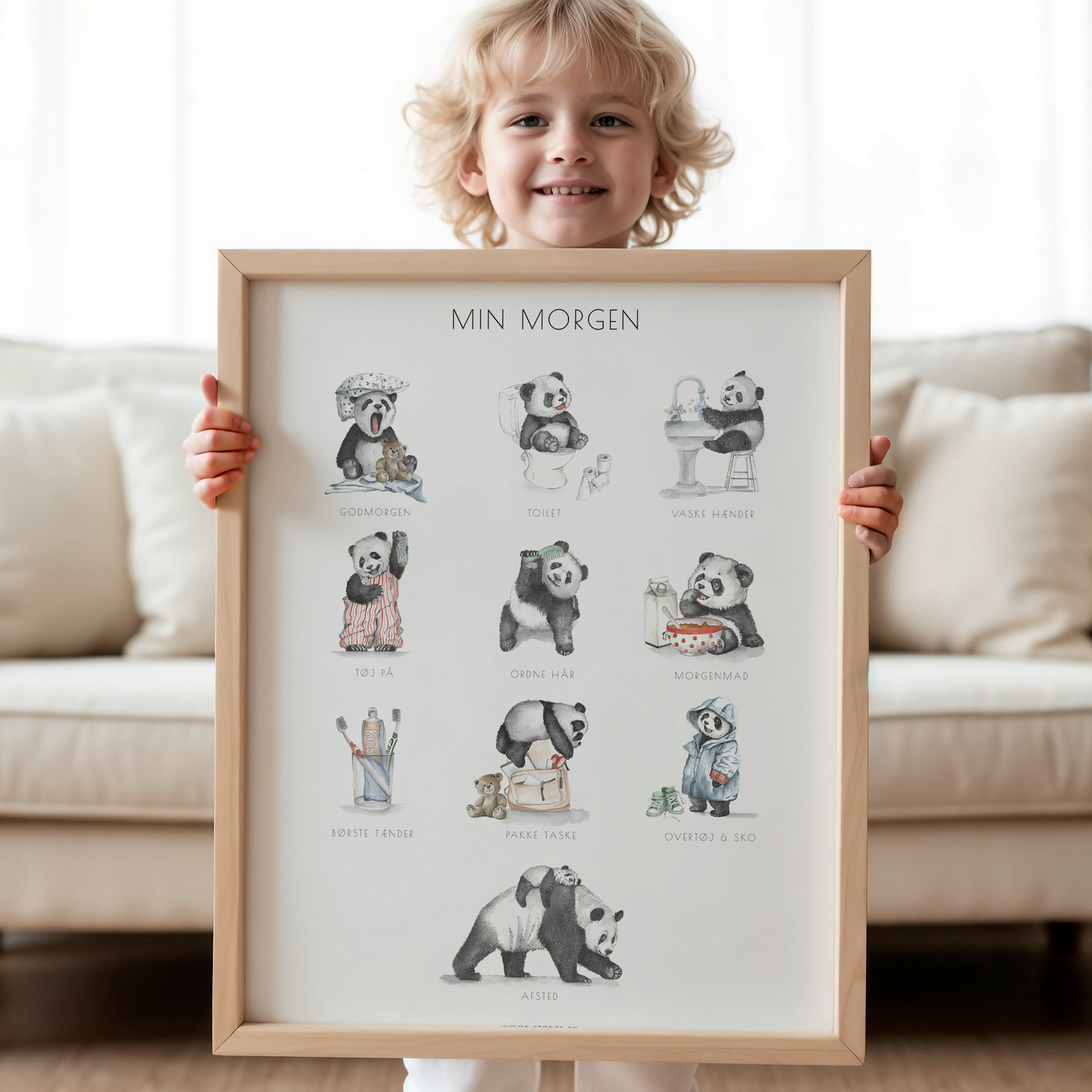 "MIN MORGEN" - PIKTOGRAM PLAKAT