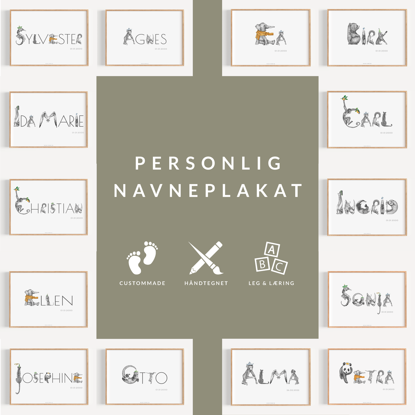 Personlig navneplakat