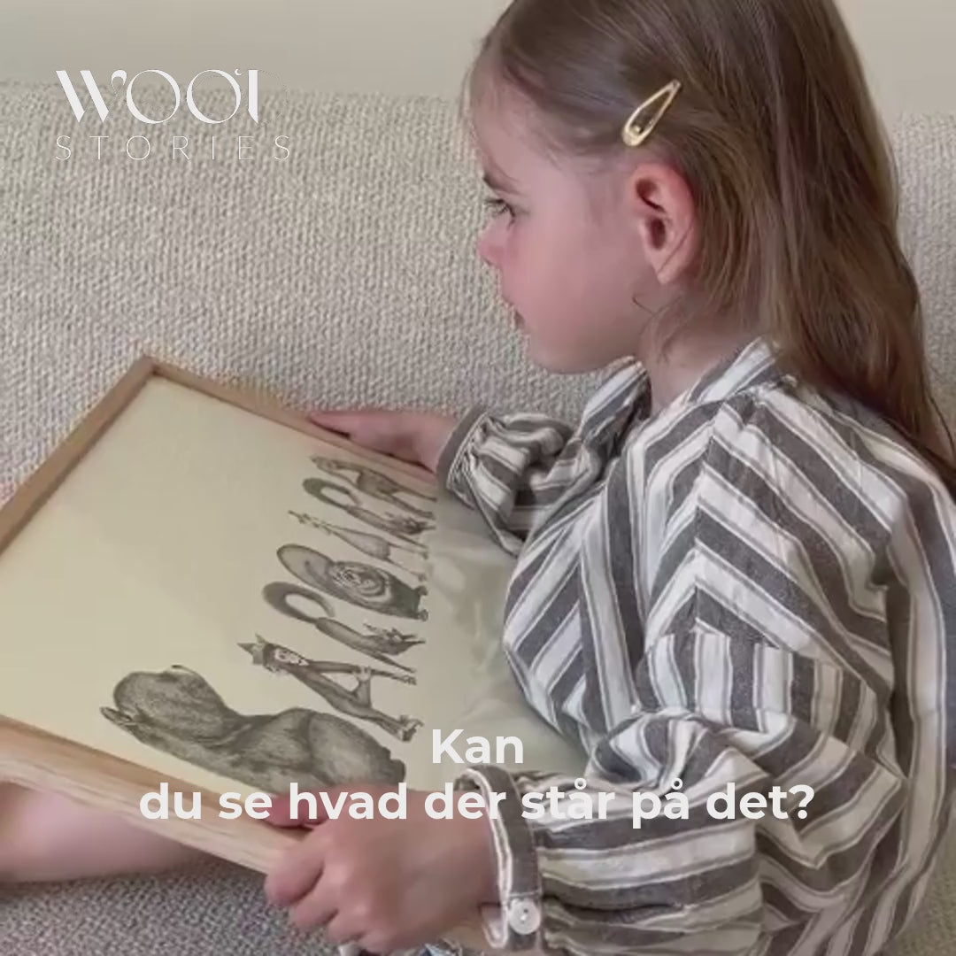 Personlig navneplakat - med håndtegnede illustrationer